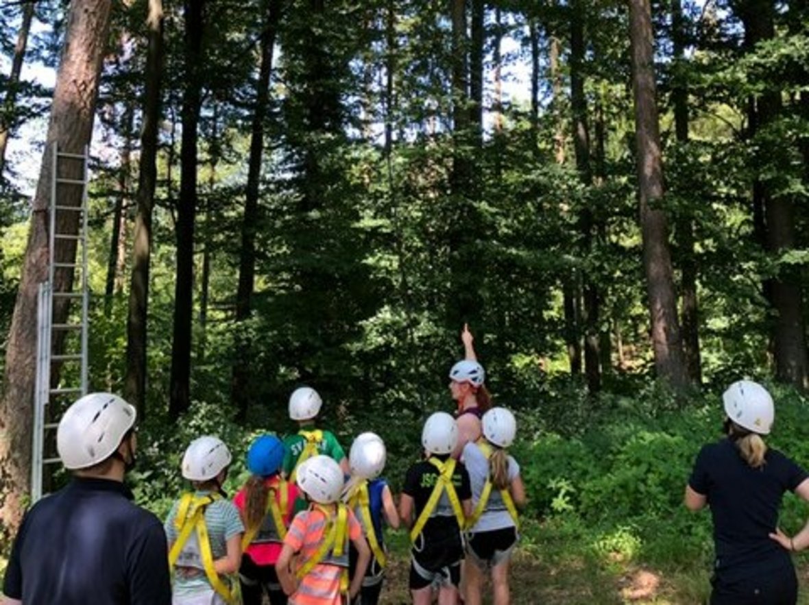 Kletterspaß mit der Volksbank Weschnitztal